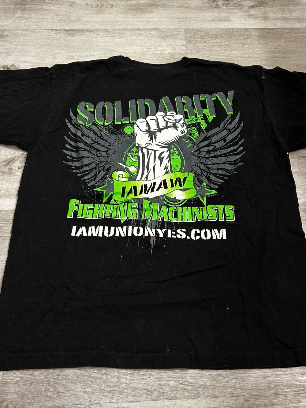 Boeing Solidarity Fighting Machinists Graphic Tee - Black/Green